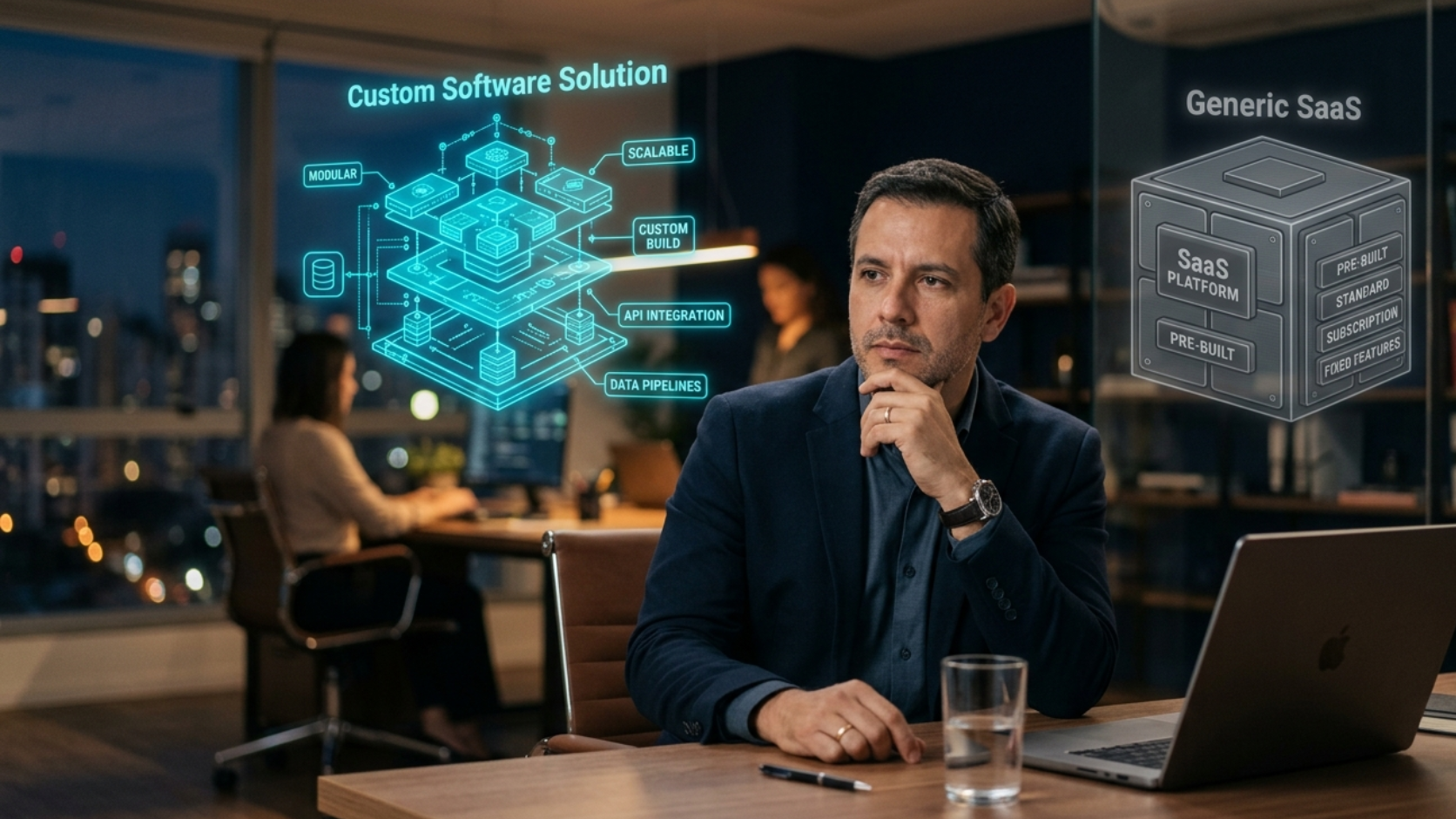 Software a medida vs SaaS para pymes chilenas: cuándo conviene cada uno (con cálculo de ROI real)